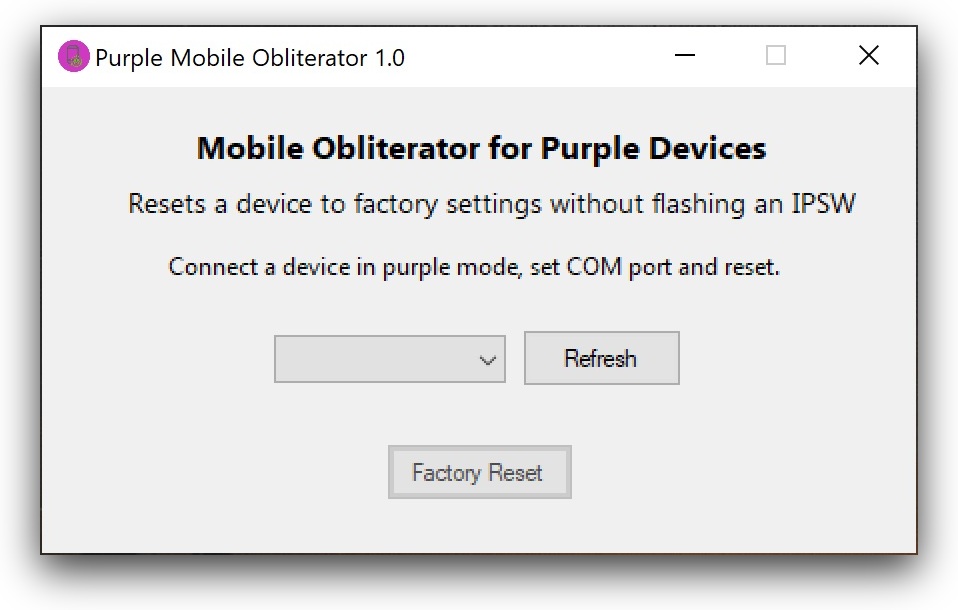 Purple Mobile Obliterator Screenshot