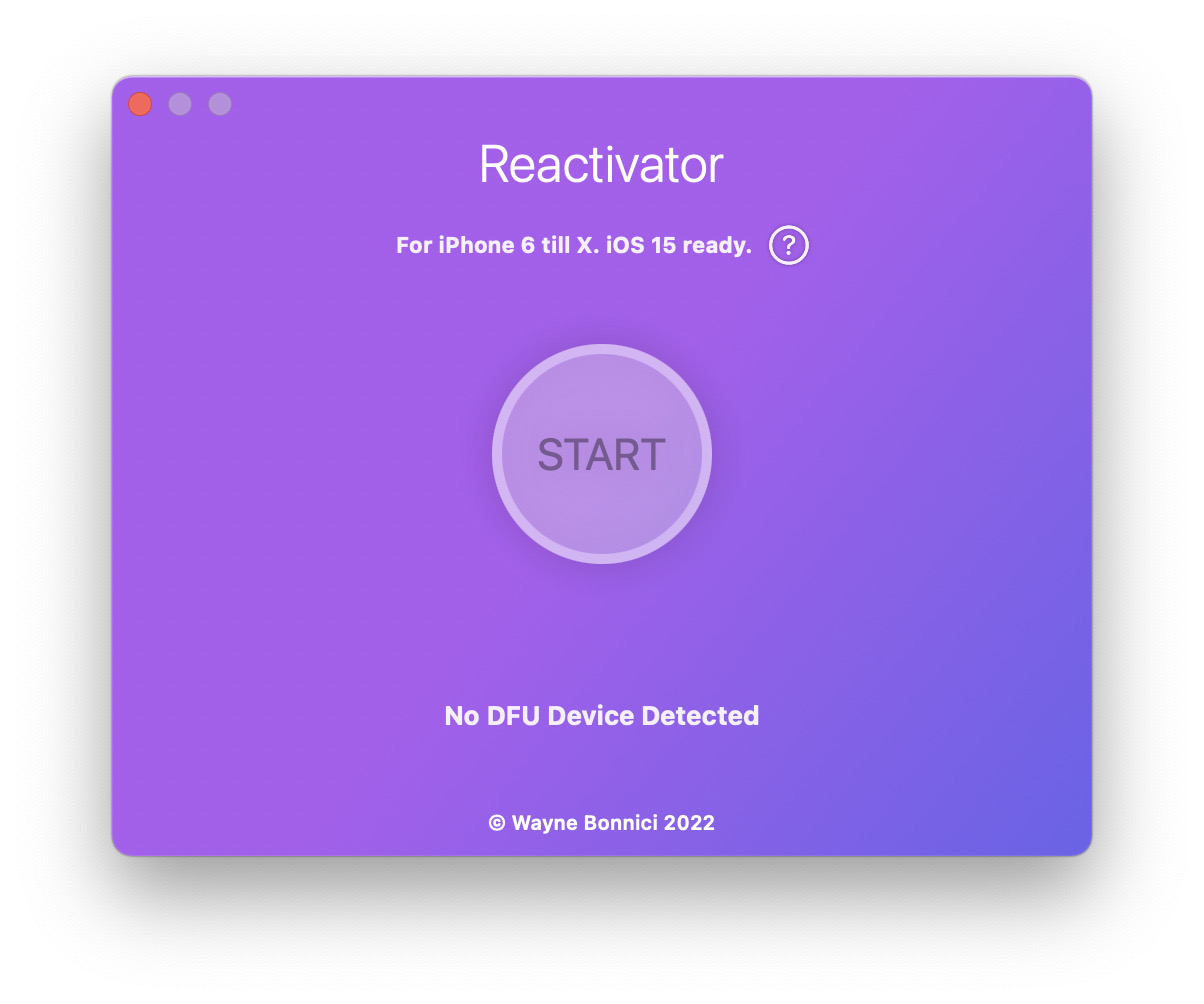 Reactivator Screenshot
